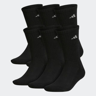 Athletic Cushioned Crew Socks 6 Pairs XL