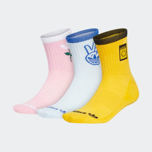 Mood Booster Mid-Crew Socks 3 Pairs